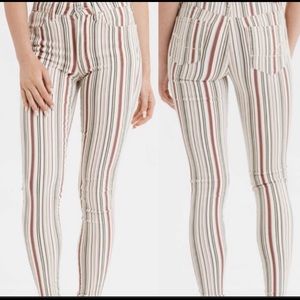 American Eagle Striped High Rise Jeggings